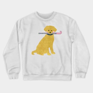 Golden Retriever Preppy Madras Field Hockey Dog Crewneck Sweatshirt